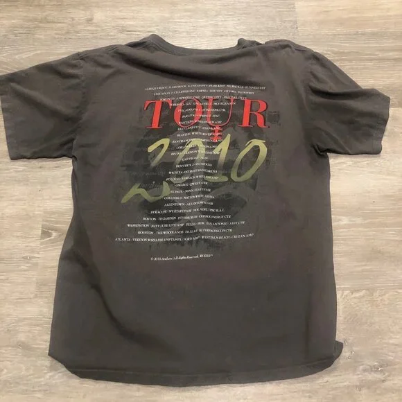 Rush Time Machine Tour 2010 Band Promo T Shirt Adult Gray Mens Size Large - Picture 6 of 6